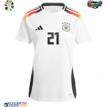 Ženski Nogometni dresi Nemčija Ilkay Gundogan #21 Domači EP 2024 Kratek Rokav